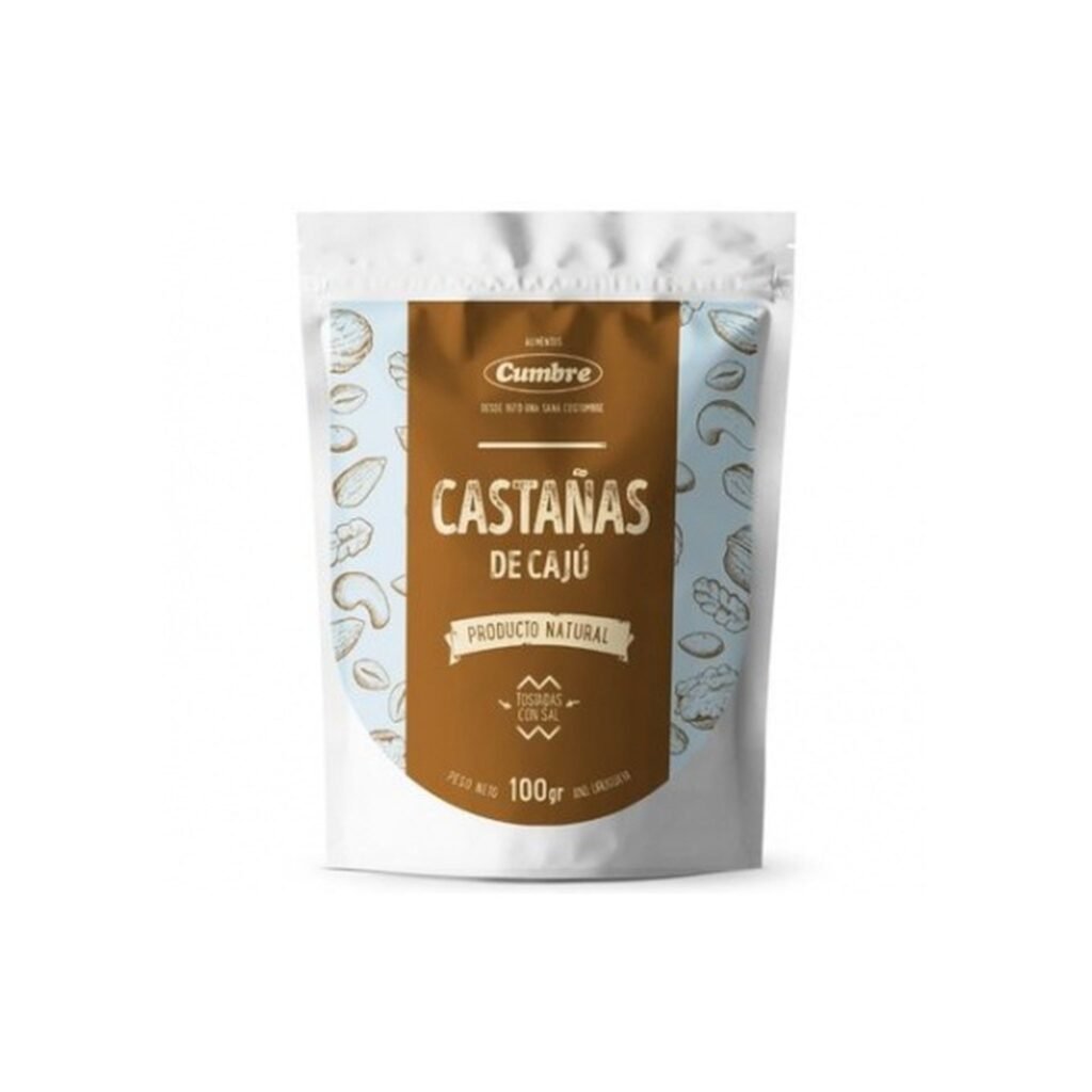 Castañas De Caju Tostadas Con Sal Cumbre Doy Pack De 100 G