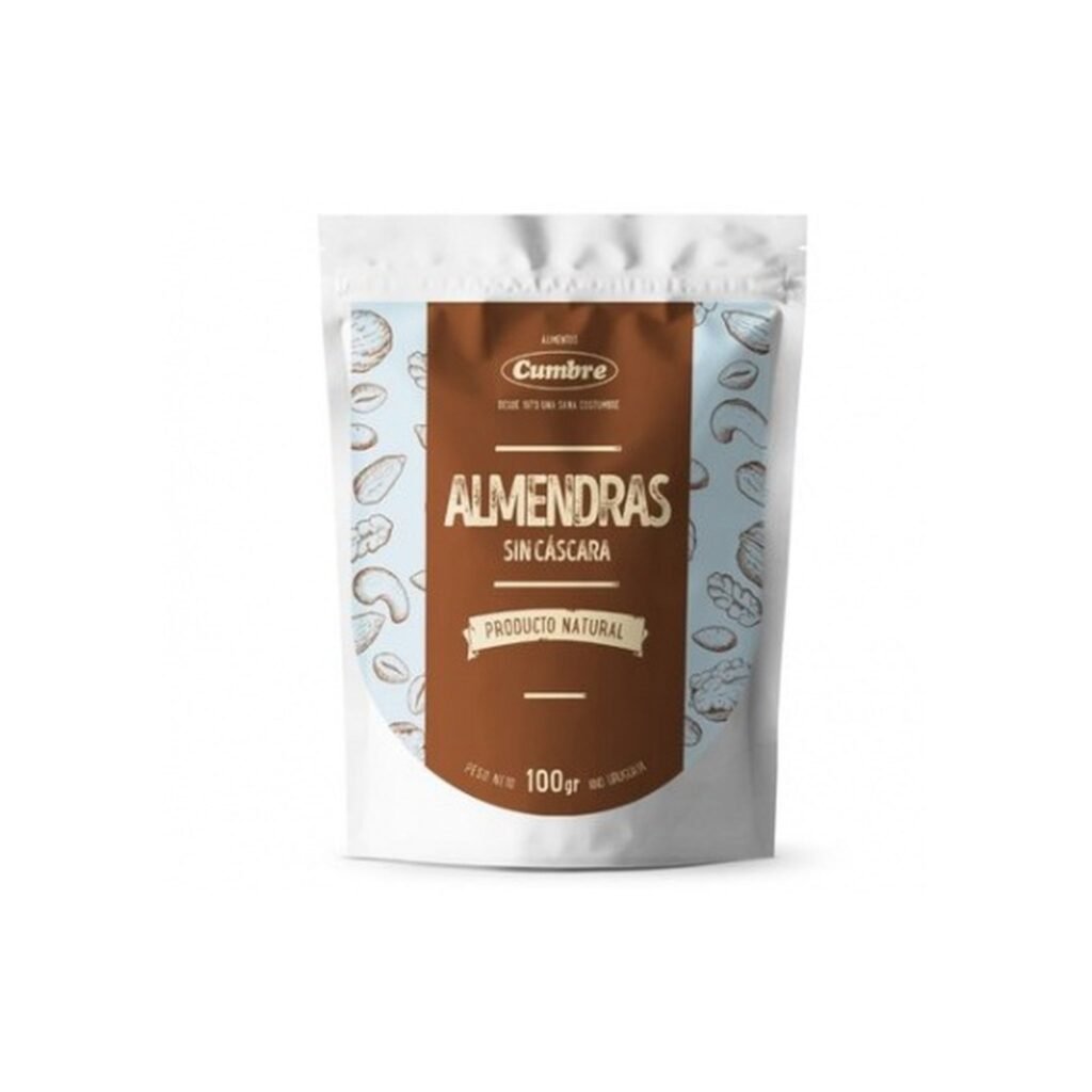Almendras Sin Cascara Cumbre Doy Pack De 100 G
