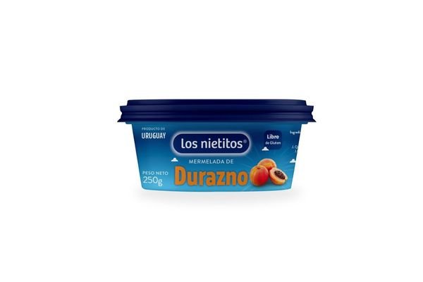 Mermelada Los Nietitos Durazno De 250 Grs Sin Tacc