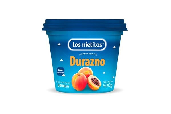 Mermelada Los Nietitos Durazno De 500 Grs Sin Tacc
