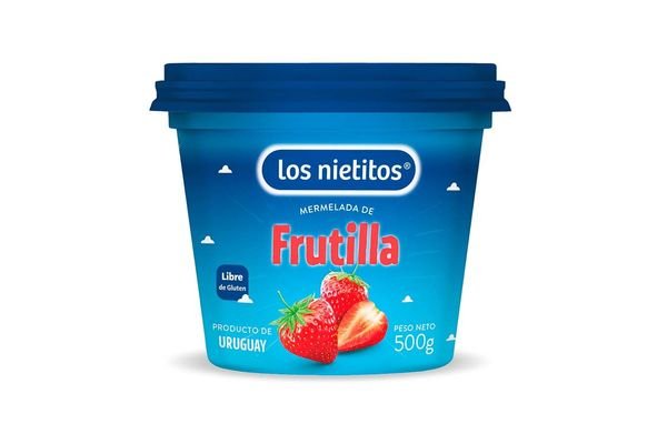 Mermelada Los Nietitos Frutilla De 500 Grs Sin Tacc