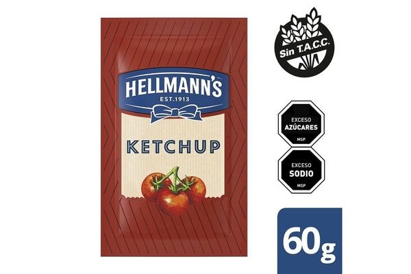 Ketchup Hellmanns Sachet De 60 Grs.
