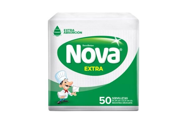 Servilletas Nova Extra De 24 X 22.5 Cm. X 50 Unidades