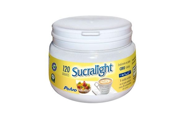 Edulcorante Sucralight Polvo En Pote De 120 Grs