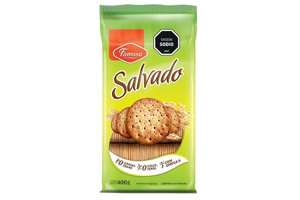 Galletas Famosa Salvado Con Sal 400 Grs