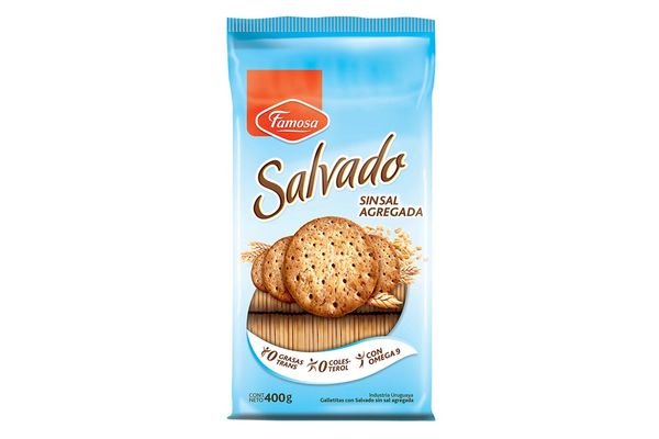 Galletas Famosa Salvado Sin Sal 400 Grs