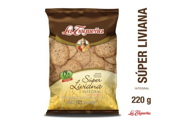 Galletas La Trigueña Super Liviana De 220g Integral