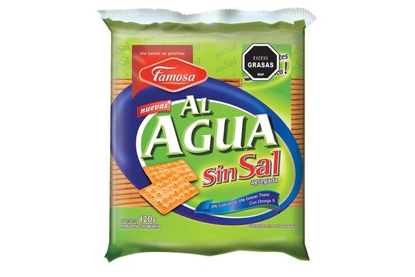 Galletas Al Agua Famosa Sin Sal X 3 Unid. 420 G