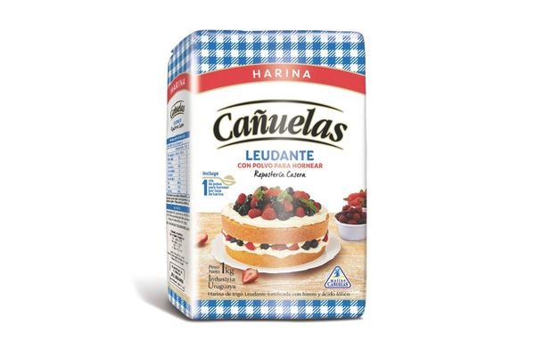 Harina Cañuelas Leudante Con Polvo De Hornear De 1 Kg.