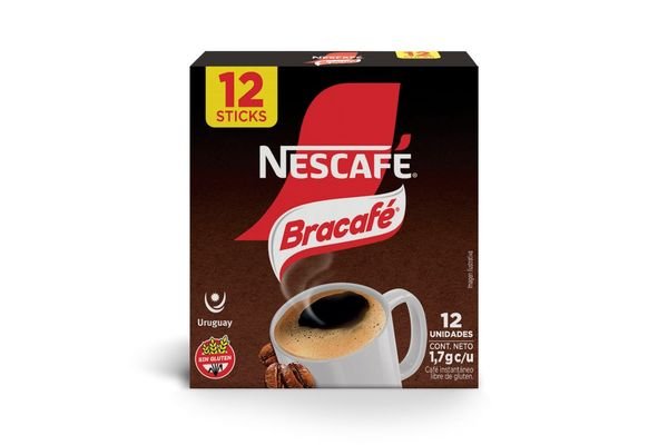 Nescafe Bracafe Caja X 12 Sticks Sin Tacc