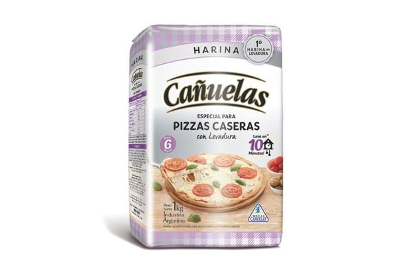 Harina Cañuelas Pizzas Caseras Con Levadura De 1 Kg.