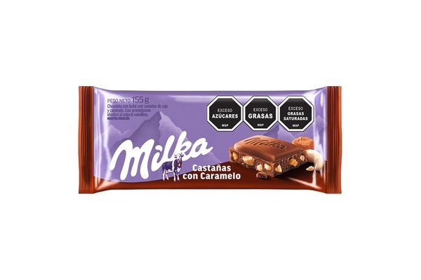 Chocolate Milka Tableta 155 Grs Castañas Con Caramelo