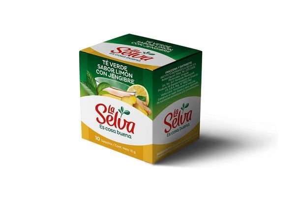 Te La Selva Verde Con Jengibre Y Limon X 10 Sobres