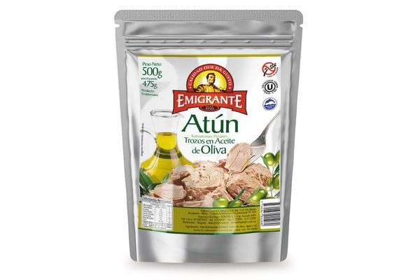 Atun Emigrante Trozos En Aceite De Oliva De 500 Gr.