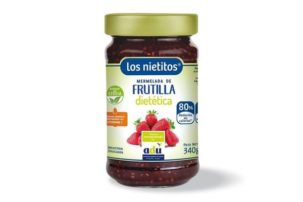 Mermelada Diet Sin Azucar Los Nietitos Frutilla De 340 Gr. Sin Tacc
