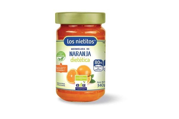 Mermelada Diet Sin Azucar Los Nietitos Naranja De 340 Gr. Sin Tacc