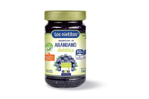 Mermelada Diet Sin Azucar Los Nietitos Arandano De 340 Gr. Sin Tacc
