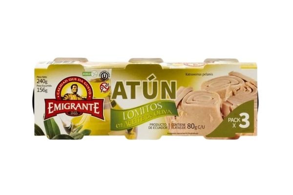 Atun Emigrante Tripack De 80 Gr En Aceite De Oliva