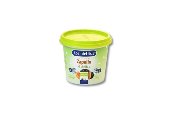 Mermelada Sin Azucar Los Nietitos Pote 400 G. Zapallo Sin Tacc