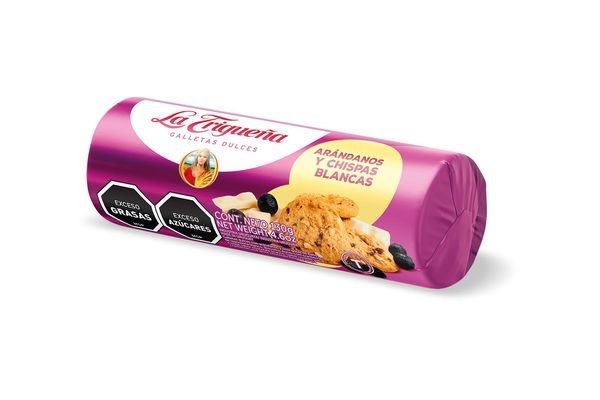 Galletas Dulces La Trigueña Con Arandanos Y Chispas Blancas De 130 Grs