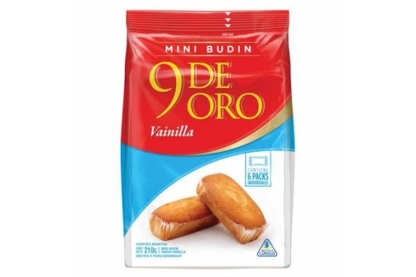 Mini Budines 9 De Oro 210 Gramos Vainilla