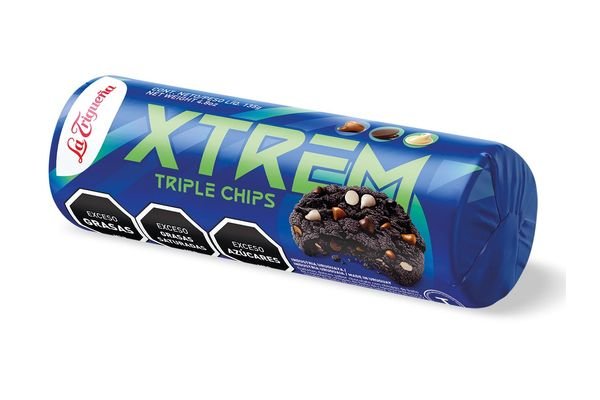 Galletas La Trigueña Xtrem Triple Chips De 135 Grs